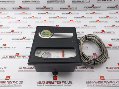 Mt.H Con-t100 Pneumatic/Temperature Indicating Controller W/ 10 Meter Cable 0-30 Psi, 0-2 Bar - Used Mt.H Con-t100 Pneumatic/Temperature Indicating Controller W/ 10 Meter Cable 0-30 Psi, 0-2 Bar - Used