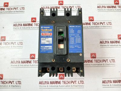 Terasaki Electric Tl-100F Tembreak Current Limiting Circuit Breaker 15A 3 Pole