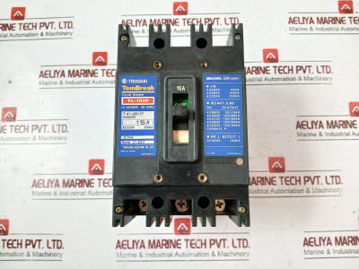Terasaki Electric Tl-100F Tembreak Current Limiting Circuit Breaker 15A 3 Pole