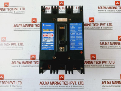 Terasaki Electric Tl-100F Tembreak Circuit Breaker 50A 3 Pole Ac460V 120Ka Terasaki Electric Tl-100F Tembreak Circuit Breaker 50A 3 Pole Ac460V 120Ka