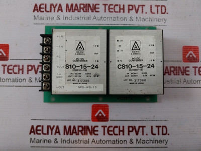 Nabco Nps-101-881 74740781 Pcb-dc-converter Cs10-15-24 Dc 24V, 0.56A - Used Nabco Nps-101-881 74740781 Pcb-dc-converter Cs10-15-24 Dc 24V, 0.56A - Used