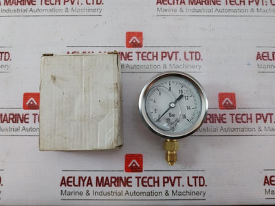 Melco Liquid Filled Pressure Gauge 0-16 Bar Gg 63D A - New