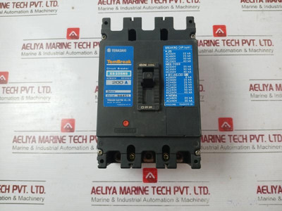 Terasaki Electric Xs225Ns Tembreak Circuit Breaker 3 Pole Ac 600V Dc 250V 200A Terasaki Electric Xs225Ns Tembreak Circuit Breaker 3 Pole Ac 600V Dc 250V 200A