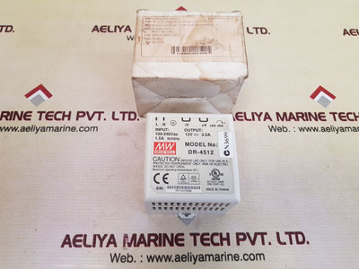 Mean well dr-4512 power supply 1.5a 50/60hz 12v 3.5a Mean well dr-4512 power supply 1.5a 50/60hz 12v 3.5a