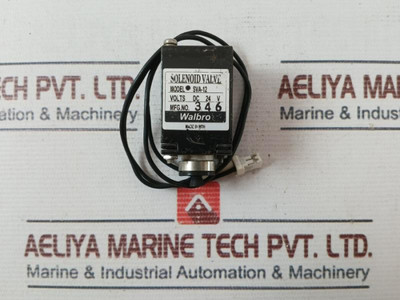 Walbro Sva-12 Two Way Solenoid Valve 24 Vdc - Used