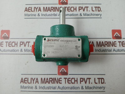 Eclipse 2Bvm-a Rc 0.5" Butterfly Valve 1700 Mbar 202081 - Used Eclipse 2Bvm-a Rc 0.5" Butterfly Valve 1700 Mbar 202081 - Used