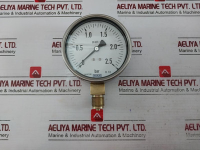 Wika 0-2.5 Bar Pressure Gauge En 837-1 - Used Wika 0-2.5 Bar Pressure Gauge En 837-1 - Used