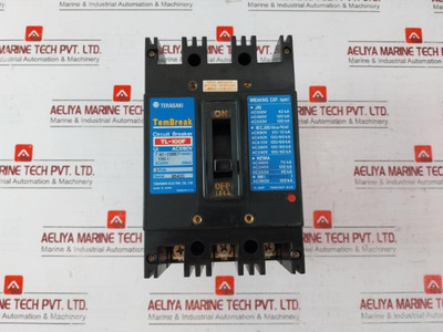 Terasaki Electric Tl-100F Tembreak Circuit Breaker 100A 3 Pole Ac460V Terasaki Electric Tl-100F Tembreak Circuit Breaker 100A 3 Pole Ac460V