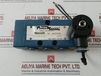 Rexroth Pt24106-9100 Pneumatic Directional Valve P50861-3 24 Hz Dc Mh1744 - Used Rexroth Pt24106-9100 Pneumatic Directional Valve P50861-3 24 Hz Dc Mh1744 - Used