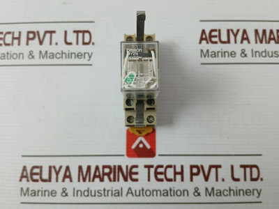Omron My2N Miniature Power Relay With Socket Iec255 24V Dc 7A 250Vac - Used