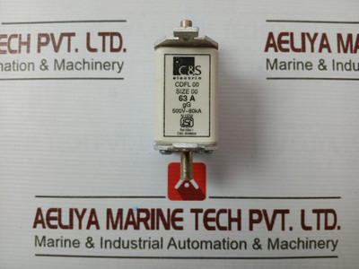C&S Electric Cdfl 00 Fuse Link Size 00 500V 80Ka