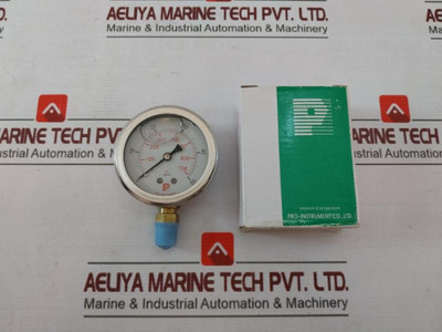Pro-instrument P300 L-a Pressure Gauge 0-700 Psi 0-50 Kg/Cm2 - New