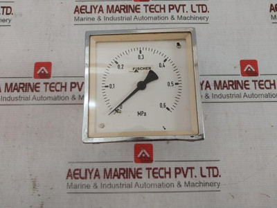 Fischer 8M 002 Rq96 Pressure Gauge 0-0,6 Mpa - Used
