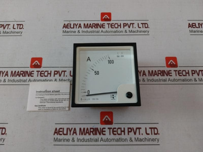 Rishabh Eq 96 Analog Panel Ammeter 0-100/200A 100/5A 850V Peak - New Rishabh Eq 96 Analog Panel Ammeter 0-100/200A 100/5A 850V Peak - New