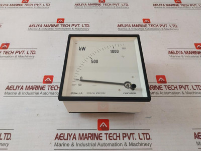 Circutor Wattmeter Wtc144A 2000/1A 450/110V 45-65 Hz 300V - Used