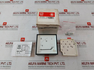 Rs Pro 186-2460 Din Ac Ammeter Analogue Panel Meter F96Eax025Xsd 0-30/50A - New
