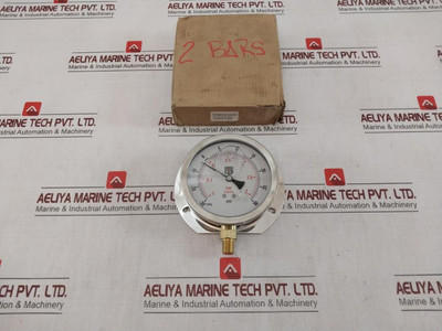 United Instrument 40-400Fg02L Pressure Gauge -1 To 2 Bar 100Kpa