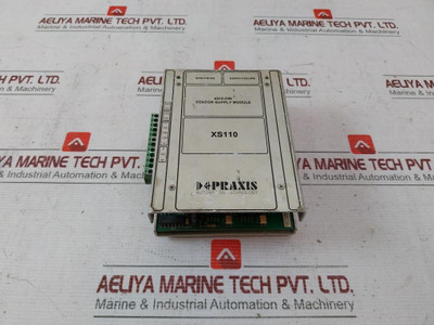 Praxis 98.6.010.701 Sensor Supply Module 6010-din 24V Xs110 Rev.A - Used