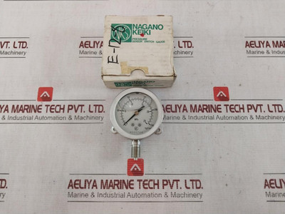 Nagano Keiki 0 To 25 Mpa Pressure Gauge Bu 1/4 60X25 Mpkf 0-250 (Kgf/Cm2) - Used