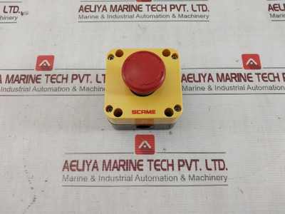 Scame 590.Pl004001 Emergency Push Button Contact 16A 690V 600V Ac Iec 947-5-1 - Used Scame 590.Pl004001 Emergency Push Button Contact 16A 690V 600V Ac Iec 947-5-1 - Used