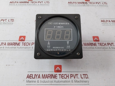Yuyao Jiangnan Electronic Cwz-102E1 Stern Shaft Speed Meter 02810262 Dc24V - Used
