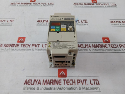 Omron Cimr-j7Azb0P2 Inverter Npit31297-303-0 Ip20 Vs Mini J7 200V Single Phase - Used
