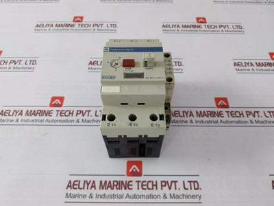 Telemecanique Gv3-m14 Motor Circuit Breaker W/ Aux. Contact Block Gv1-a01 125% - Used