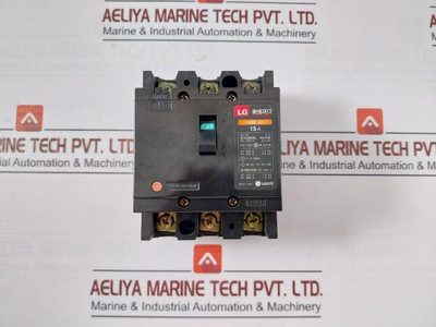 Lg Abe 33 Molded Circuit Breaker 15A Ac460V 1.5Ka Ac220V 2.5Ka Ac415V Ac380V - Used
