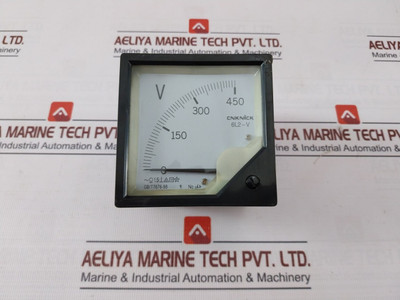 Cnknick 6L2-v Voltmeter Gb/T7676-98 0-450V - Used