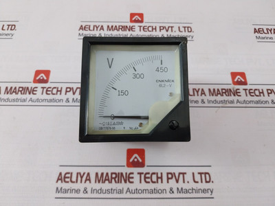 Cnknick 6L2-v Voltmeter Gb/T7676-98 0-450V - Used