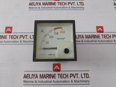 Wdlych F72-acb Analog Ammeter 0-150/450A Wh16T00042 Gb/T7676-98 Iec60092-50 - Used