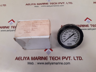 Span 2-0024-t pressure gauge 0 to 10000 psi