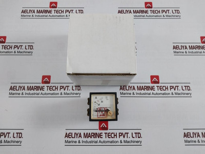Saci 0-75/375 A Analog Panel Ammeter Gauge 75/5A - Used
