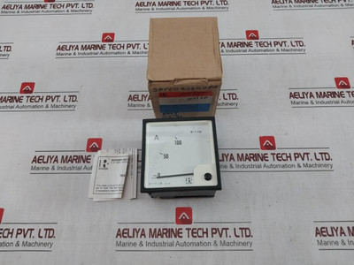 Rishabh Eq 96 Ampere Panel Meter Scale X (2) S8B 008070 Q 2077
