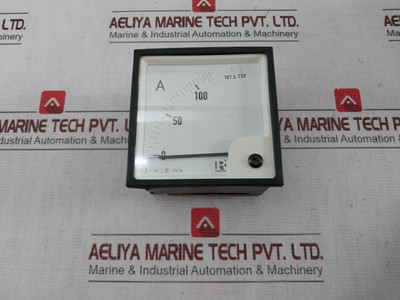 Rishabh Eq 96 Ampere Panel Meter 5A Without Dial Scale X2 0-125/250A Rishabh Eq 96 Ampere Panel Meter 5A Without Dial Scale X2 0-125/250A
