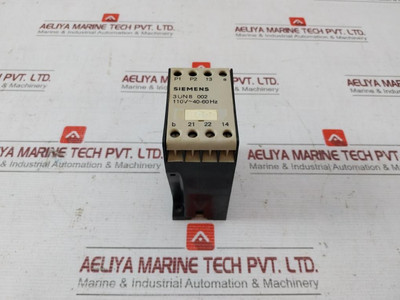 Siemens 3Un8 002 Thermal Motor Protection Unit 110V 40-60Hz 250V 0,2Amp 250Vdc