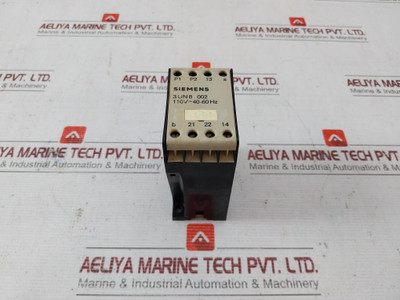 Siemens 3Un8 002 Thermal Motor Protection Unit 110V 40-60Hz 250V 0,2Amp 250Vdc