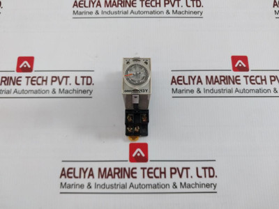 Omron H3Y-2 Timer With Base Ac200-230V 50/60Hz Ac250V, Dc30V 5A 0-60 Sec 2.5Kv/2