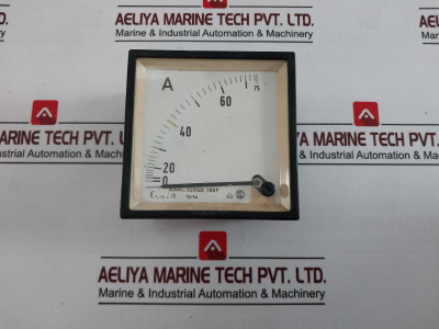 Saci 75/5A Analog Panel Ammeter 0 To 60/75A