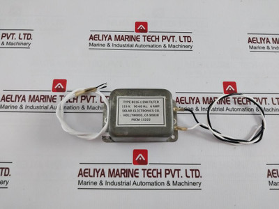 Solar Electronics 8316-1 Emi Filter 115V 50-60 Hz, 6 Amp, Fscm 13222