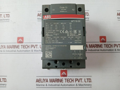 Abb Af116-30 Contactor 1Sfc100003M0201 100–250V Ac/Dc 50/60Hz 1000V
