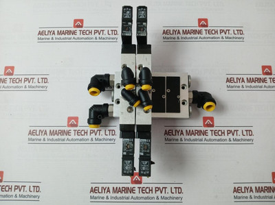 Parker 9121594806X Manifold Bar And Solenoid Valve P2E-kv32C 24Vdc 10 Bar/145Psi