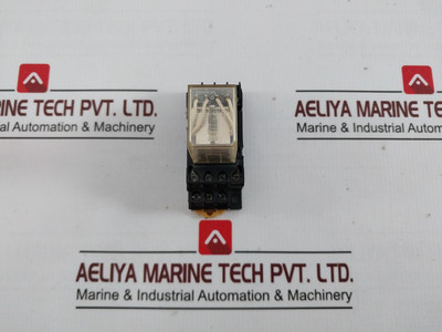 Omron My4-d Miniature Power Relay W/ Socket Pyf14A-e 5A 28V-dc1 Iec255 24Vdc