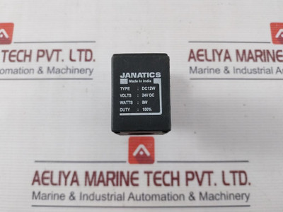 Janatics Dc12W Solenoid Valve Coil Pneumatic 24V Dc, 4Q, Watts 8W used