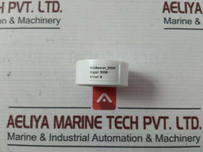 00008 Round Shape White Case Mini Beacon Unit