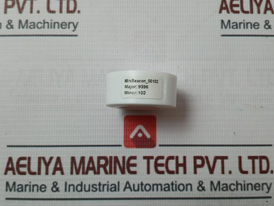 00102 Round Shape White Case Mini Beacon Unit