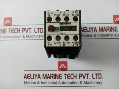 Siemens 3Tb43 17-0A Contactor 22E 35A 27A 600V Ac 220V 50Hz 264V 60Hz