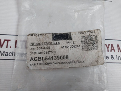 Tdf Asia Awm 2651 Cable Ribbon From Patch Card To Back 28Awg