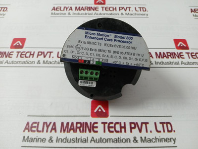 Micro Motion 800 Enhanced Core Processor V4.80 Rev Ad -40 C Ta +60 C Micro Motion 800 Enhanced Core Processor V4.80 Rev Ad -40 C Ta +60 C