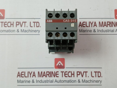 Abb Ca5-31E Contactor Auxiliary Contact Block 30A 600Vac Max